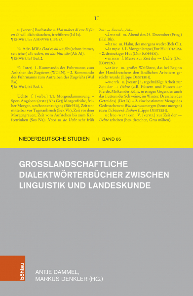 Cover „Großlandschaftliche Dialektwörterbücher zwischen Linguistik und Landeskunde"