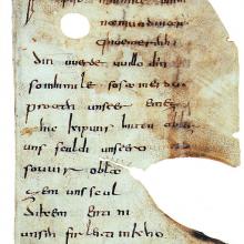 Our Father (around 790), Abrogans manuscript from the St. Gallen Abbey Library
