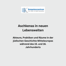 Aschkenas in neuen Lebenswelten