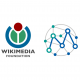 Links Wikimedia-Logo, rechts MiMoText-Logo