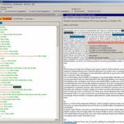 Tools for systematic and historical-semantic investigations are available in the FuD system. The illustration shows the user interface for a word field analysis.