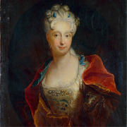 Antoine Pesne, Gräfin Luise Charlotte von Schwerin, Öl auf Leinwand, um 1713 (Gemäldegalerie Alte Meister, Staatliche Kunstsammlungen Dresden. Foto: Elke Estel/Hans-Peter Klut). 