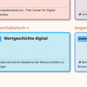 Screenshot aus dem Wörterbuchnetz