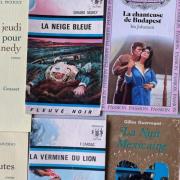 Book Covers from the Corpus of French Novels: Littérature Blanche, Science Fiction, Sentimental Novel, and Crime Fiction.