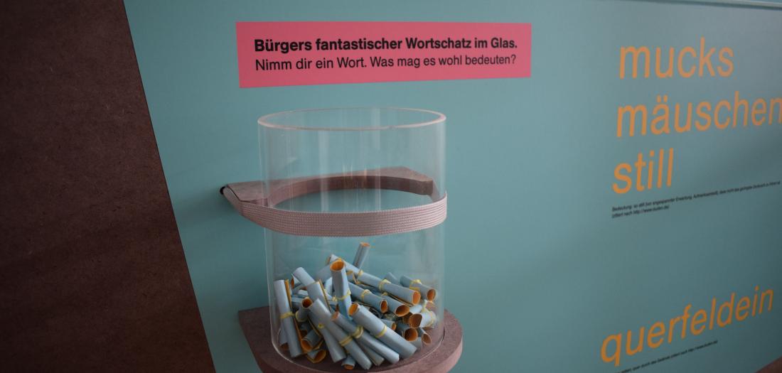 Bürger vocabulary in a jar