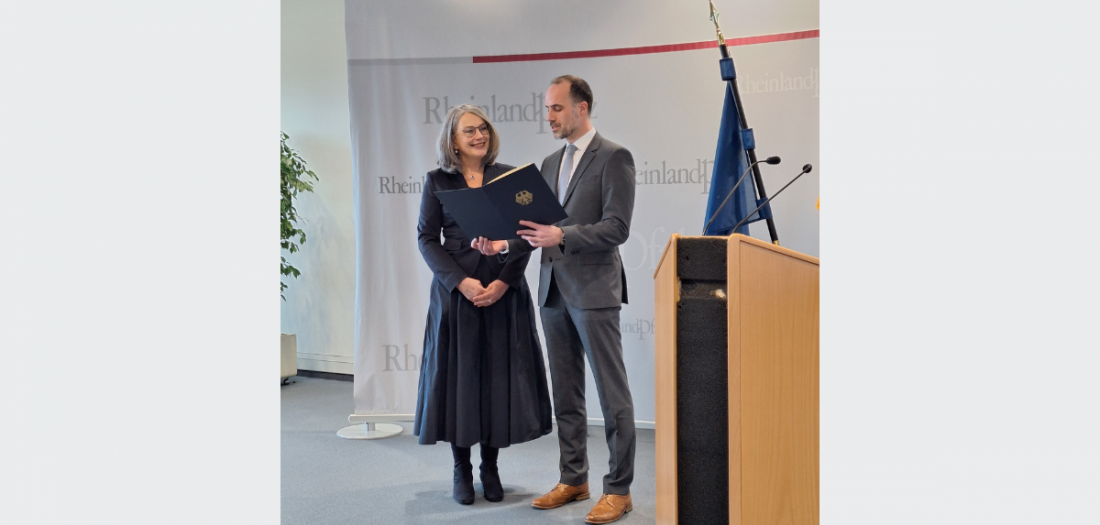 Prof. Dr. Claudine Moulin Verleihung Bundesverdienstkreuz am Bande