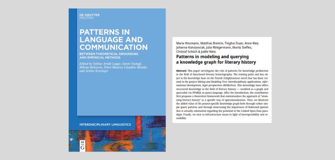 „Patterns in modeling and querying a knowledge graph for literary history”