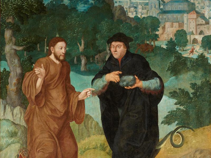 Die Versuchung Christi. LVR-LandesMuseum Bonn, Foto: Jürgen Vogel