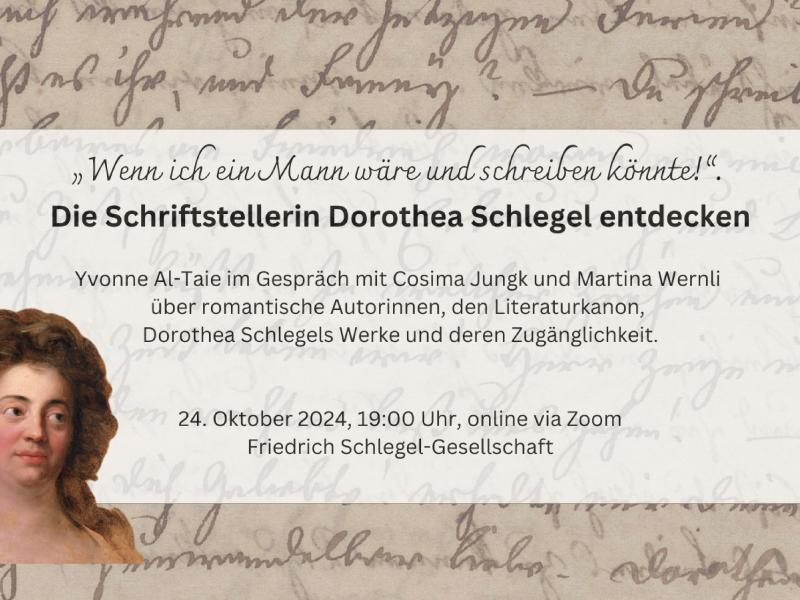 Einladung Dorothea Schlegel