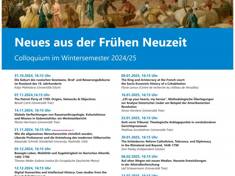 Plakat Forschungskolloquium